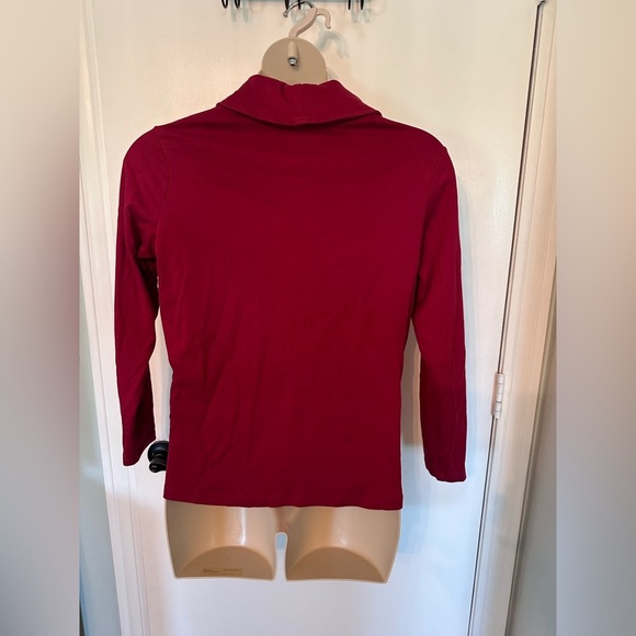 Women's L.L.Bean Pullover, Long-Sleeve Shawl Collar size Large Reg #1796 - Picture 4 of 7